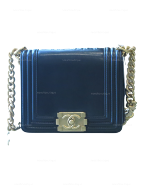Chanel Le Boy Flap Bag with Gold Chain
