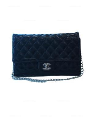 Chanel Classic Flap Bag – Black Caviar Leather with Silver Hardware
